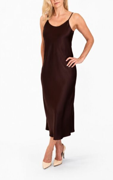 Chocolate Brown Slip Dress